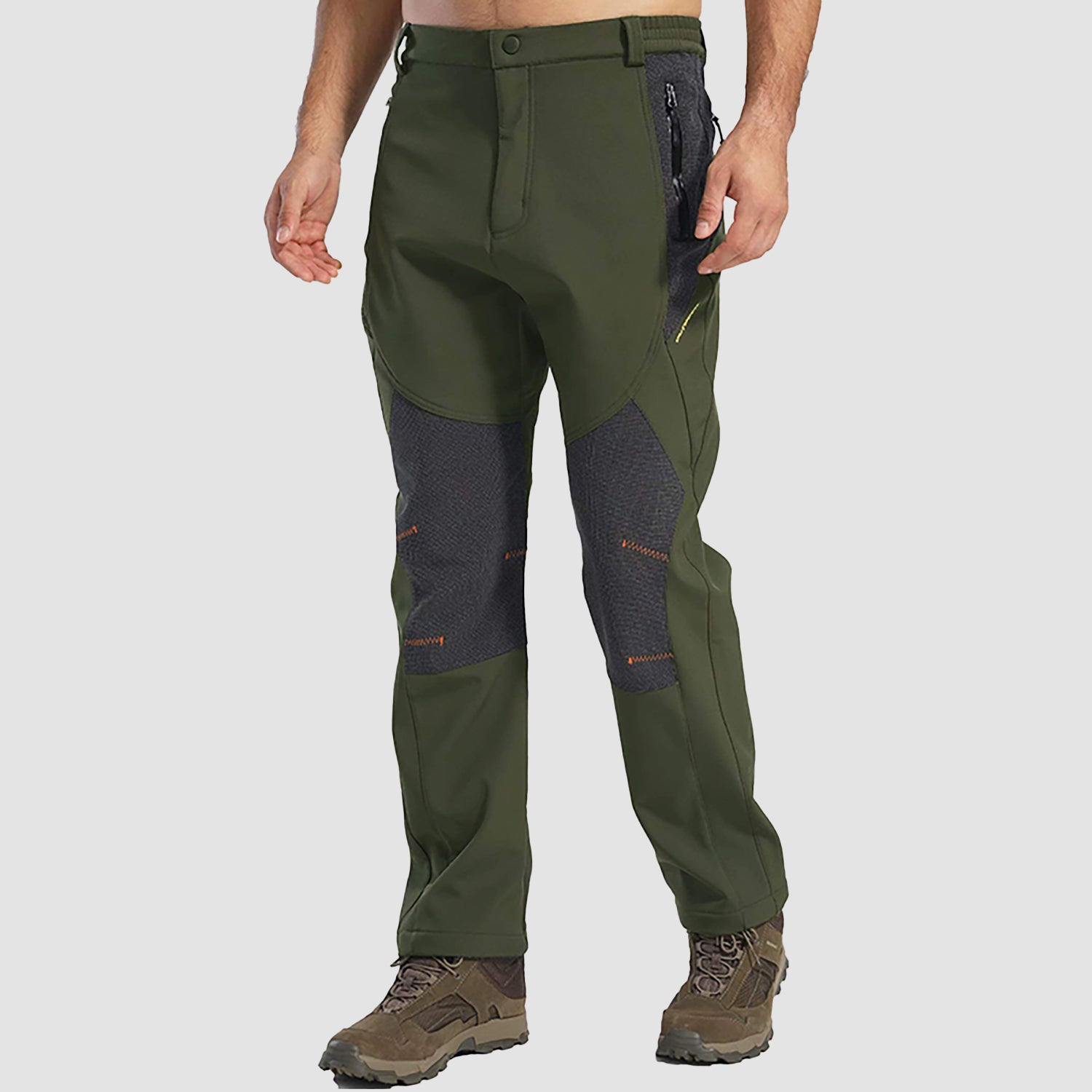 UHUYA Mens Pants Hiking Cargo Pants Solid Patchwork Casual Multiple Pockets  Outdoor Straight Type Fitness Pants Cargo Trousers Beige S - Walmart.com